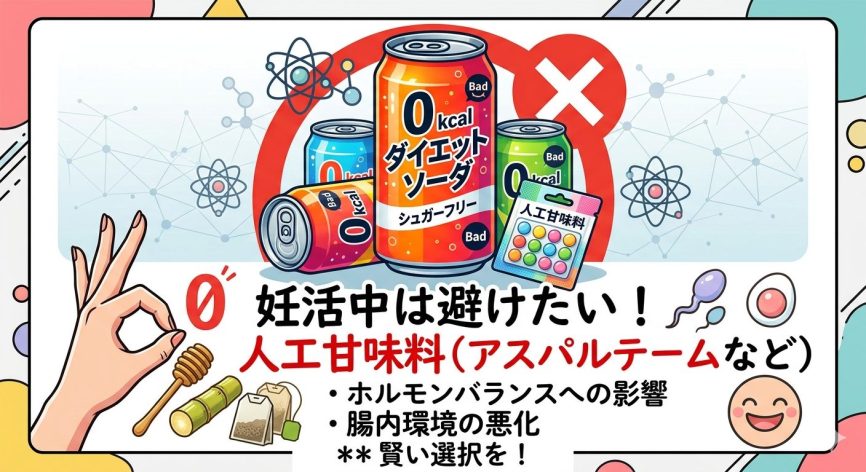 人工甘味料は危険妊活に鍼灸院へ