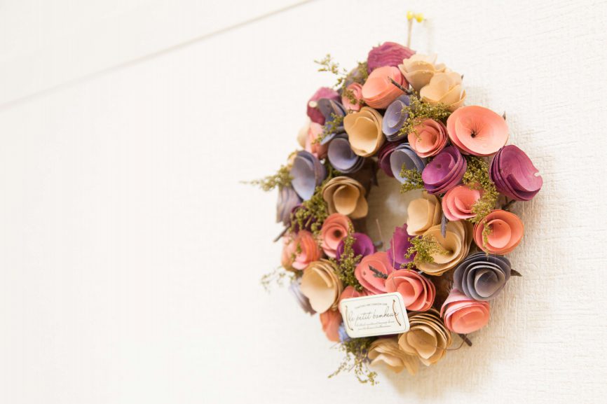 黄色の花と写真